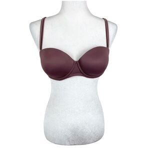 Pink Victoria's Secret Bra Women 32D Purple Everywhere Multiway Push-Up Padded
